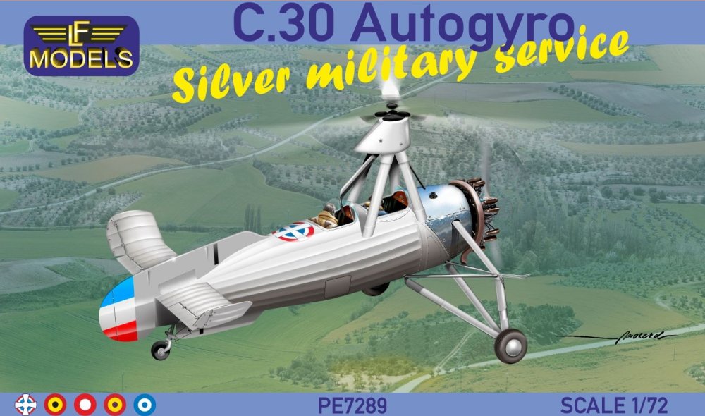 1/72 C.30 Autogyro Silver military serv. (5x camo)