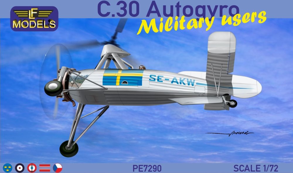 1/72 C.30 Autogyro Military users (5x camo)