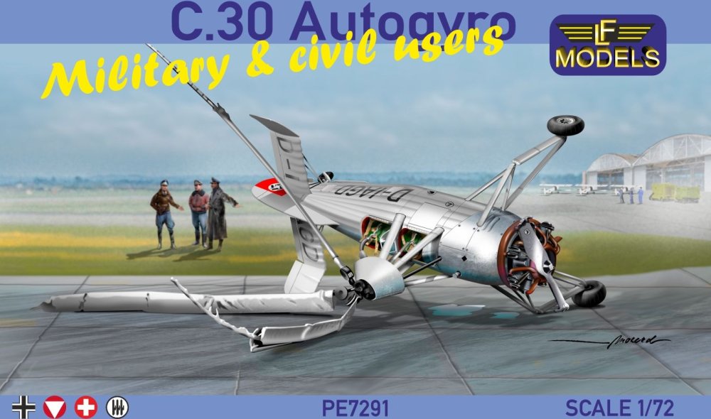 1/72 C.30 Autogyro Military&Civil users (4x camo)