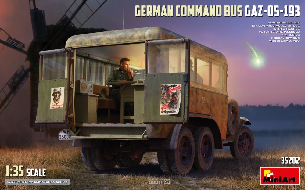 1/35 German Command Bus GAZ-05-193 (3x camo)