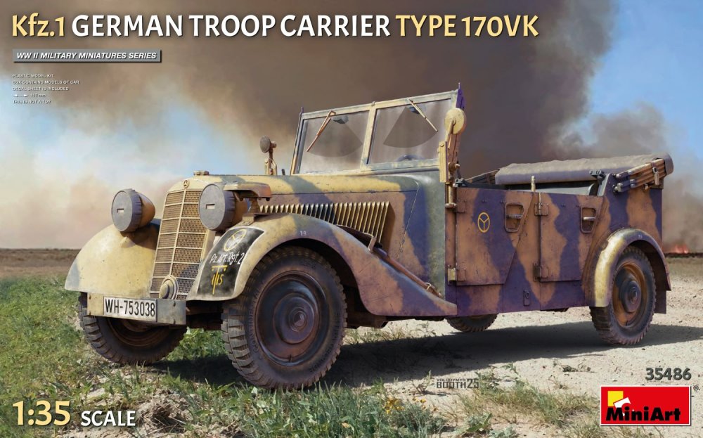 1/35 Kfz.1 German Troop Carrier Type 170VK (4x)