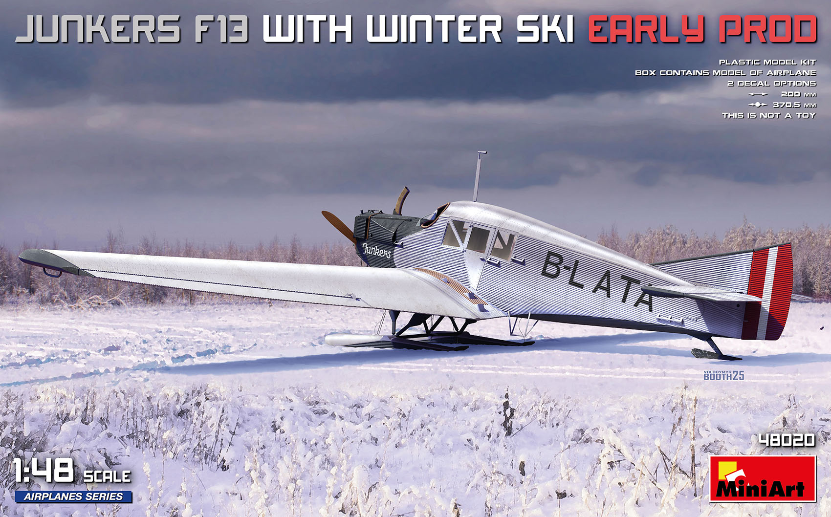 1/48 Junkers F13 with Winter Ski Early Prod.