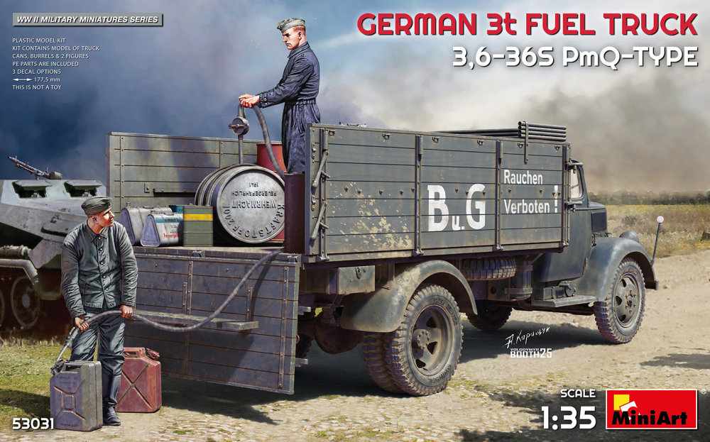 1/35 German 3t Fuel Truck 3,6-36S PmQ-Type