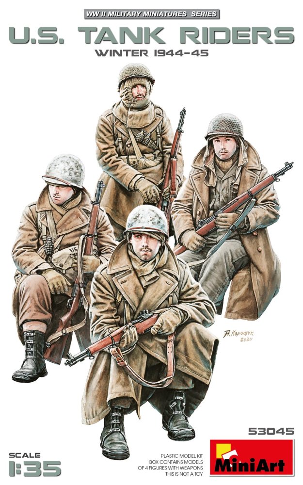 1/35 U.S. Tank Riders, Winter 1944-45 (4 fig.)