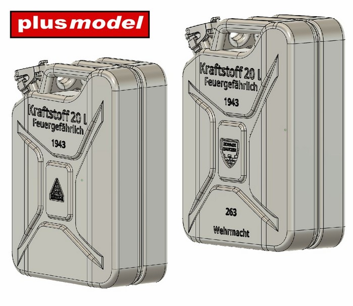 1/35 German canisters - late Nowack (12 pcs.)