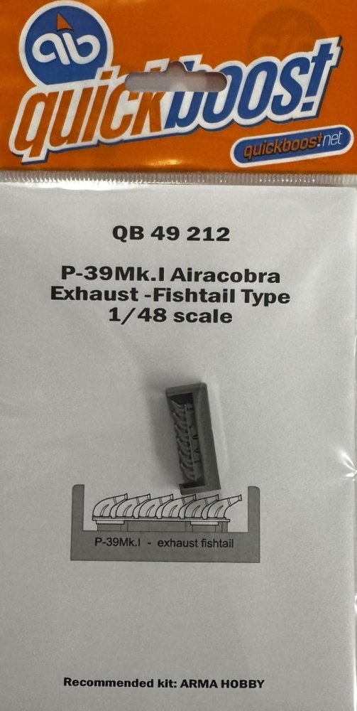 1/48 P-39Mk.I Airacobra exhaust fishtail (ARMA H.)