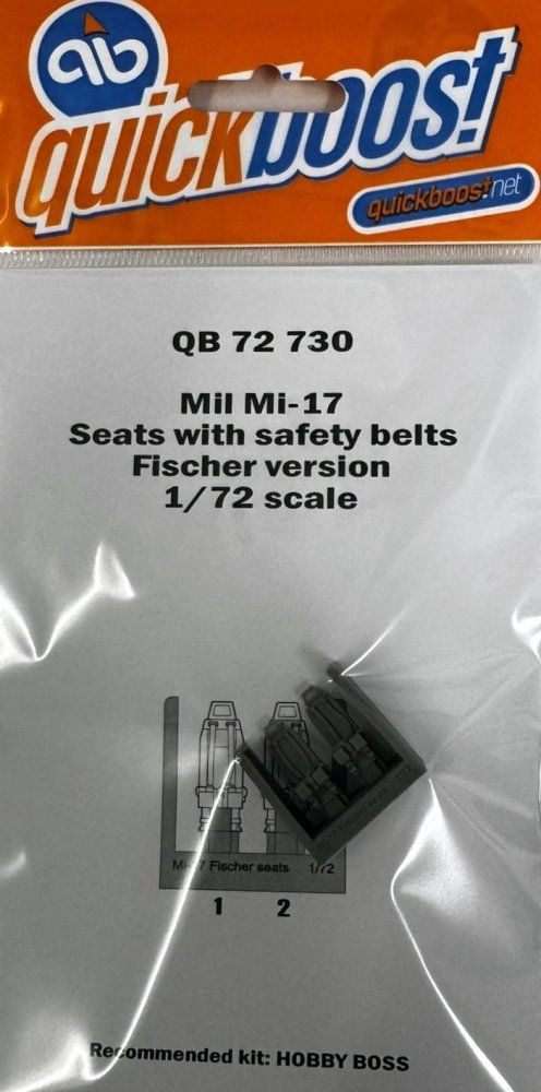 1/72 Mil Mi-17 seats w/ seatbelts - Fisher v.(HBB)