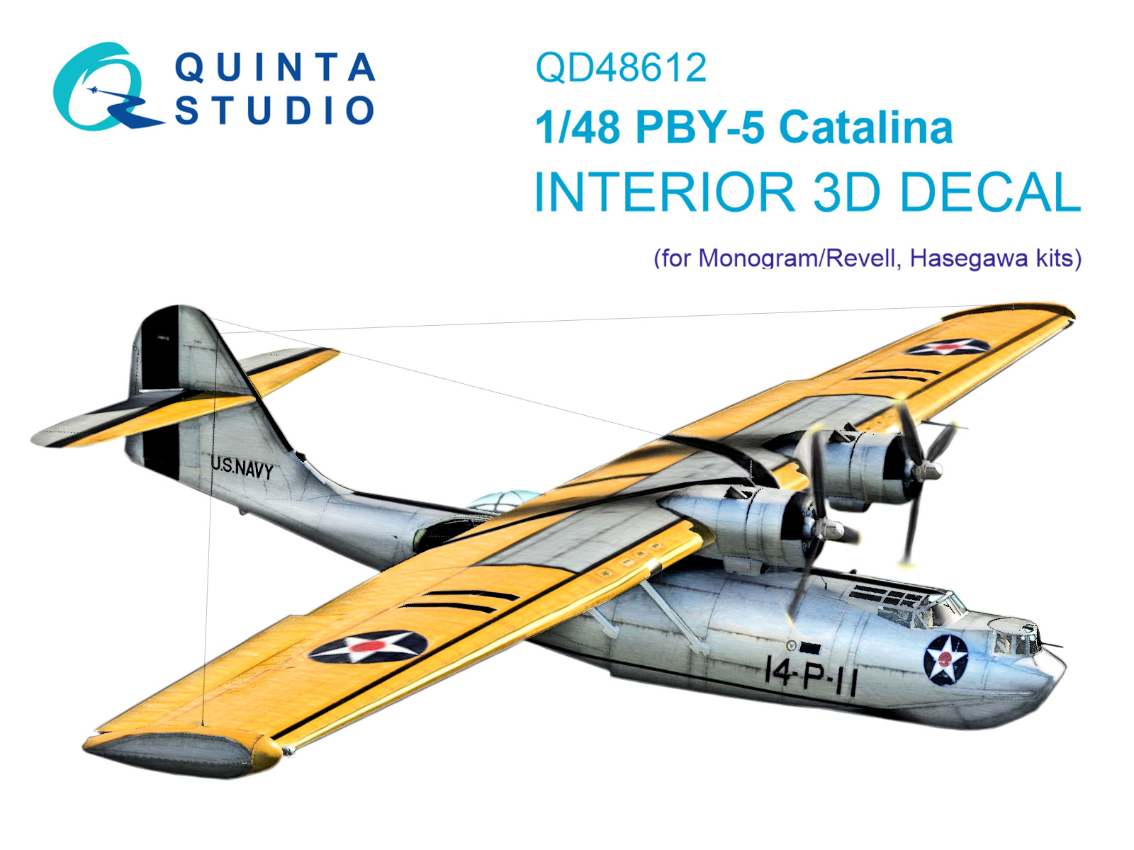 1/48 PBY-5 Catalina 3D-Print&col.Inter. (REV/MONO)