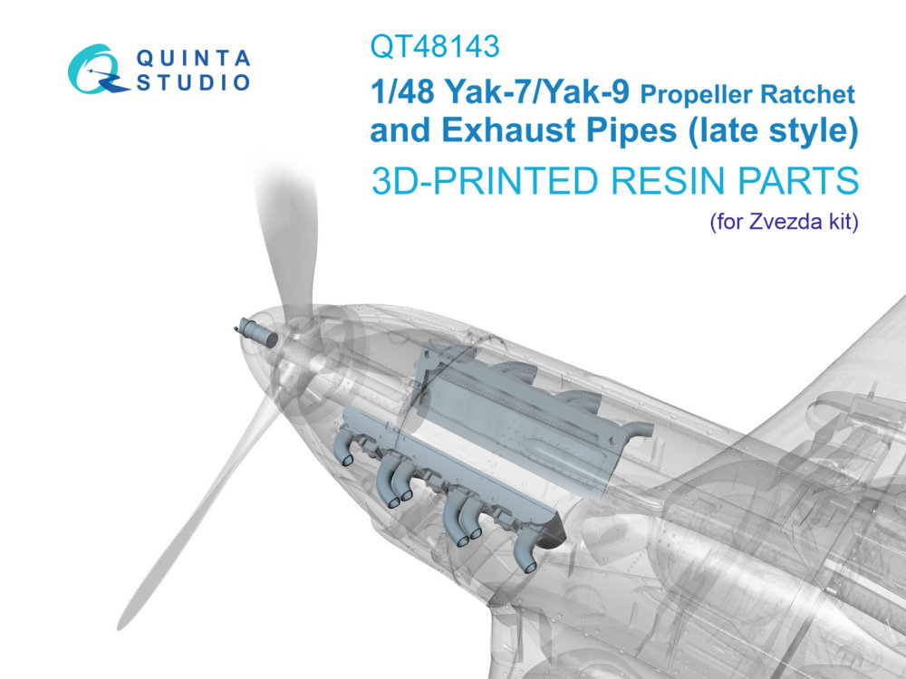 1/48 Yak-7B/Yak-9D Ratchet and late Exhaust (ZVE)
