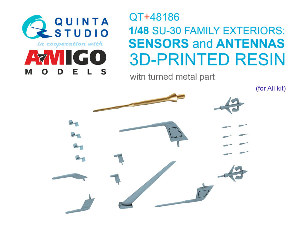 1/48 Su-30SM Extern.sensors,antennas & pitot tube
