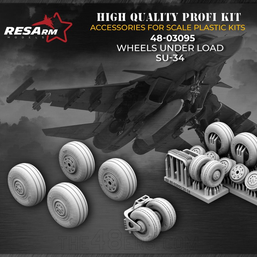 1/48 Su-34 wheels under load