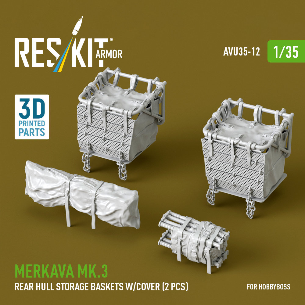 1/35 Merkava Mk.3 rear hull st.bask. w/cover (HB)