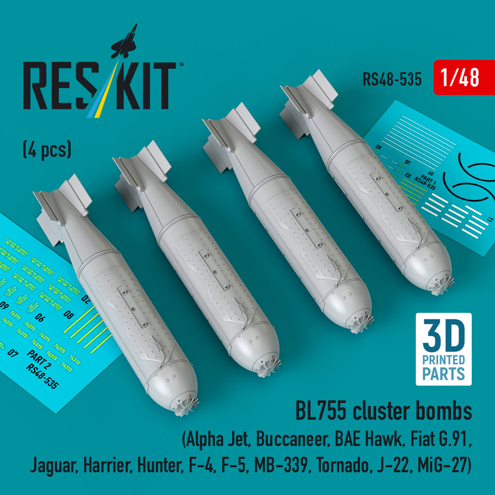 1/48 BL755 cluster bombs (4 pcs.)