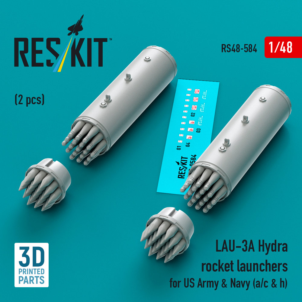 1/48 LAU-3A Hydra rocket launchers US Army&Navy