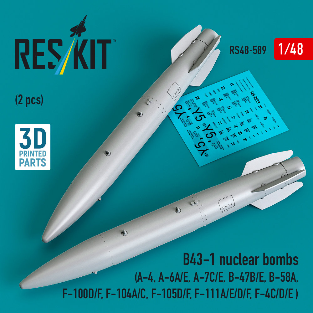 1/48 B43-1 nuclear bombs (2 pcs.)