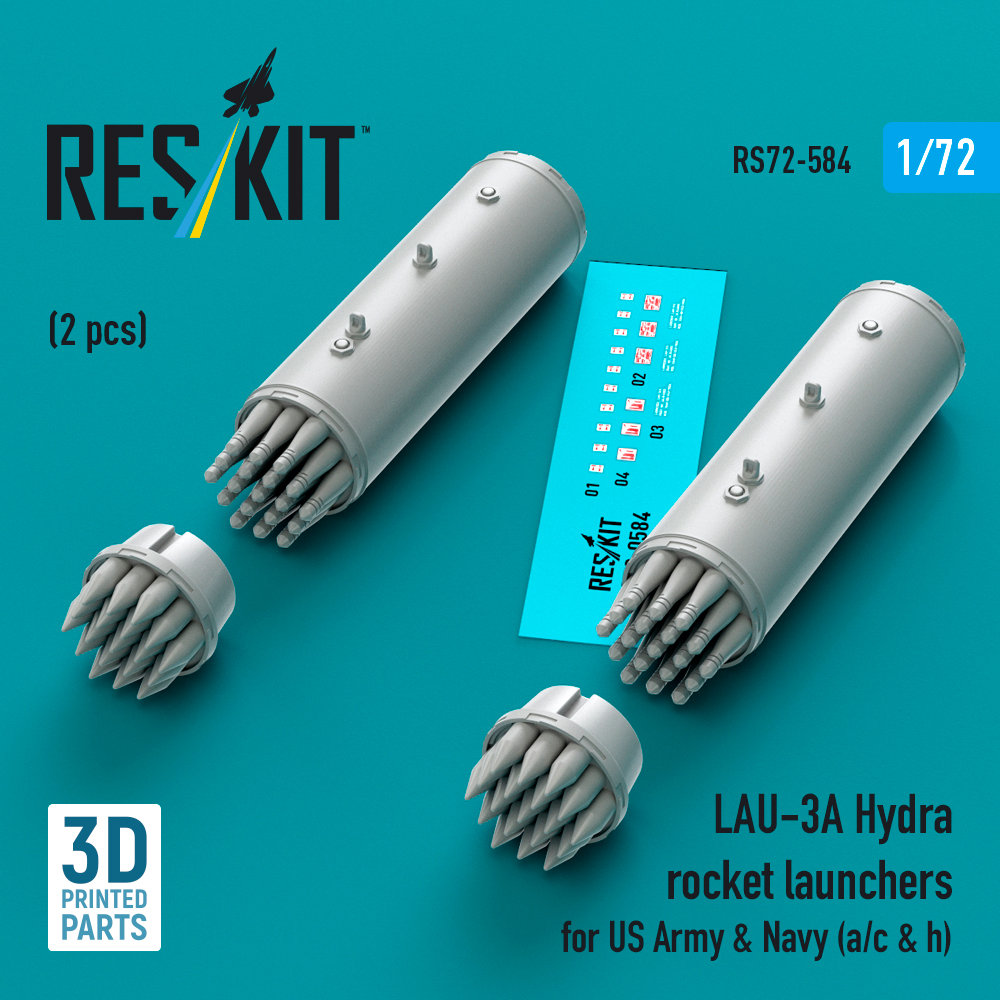 1/72 LAU-3A Hydra rocket launchers US Army&Navy