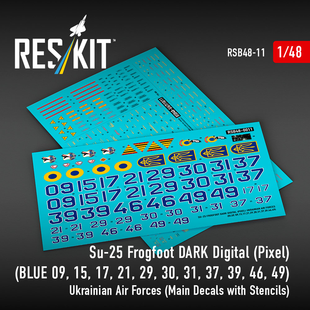 1/48 Su-25 Frogfoot DARK(BL.09,15,17,21,29,30,31)