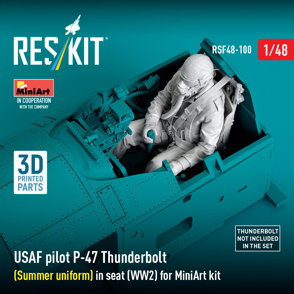 1/48 USAF pilot P-47 Thunderbolt (Summer uniform)