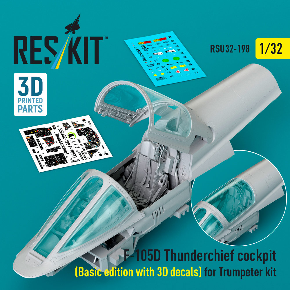 1/32 F-105D Thunderchief cockpit Basic edition