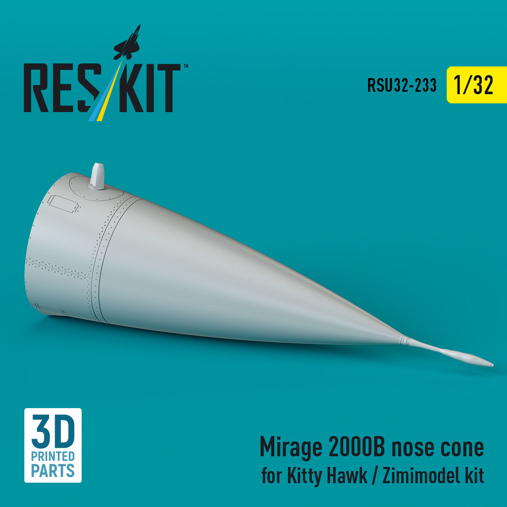1/32 Mirage 2000B nose cone (KITTYH/ZIMMI)
