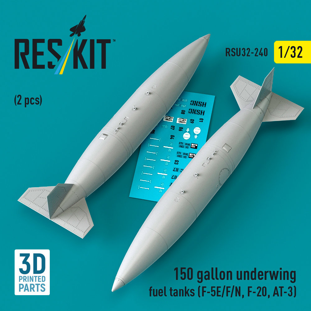 1/32 150 gallon underwing fuel tanks (2 pcs.) 