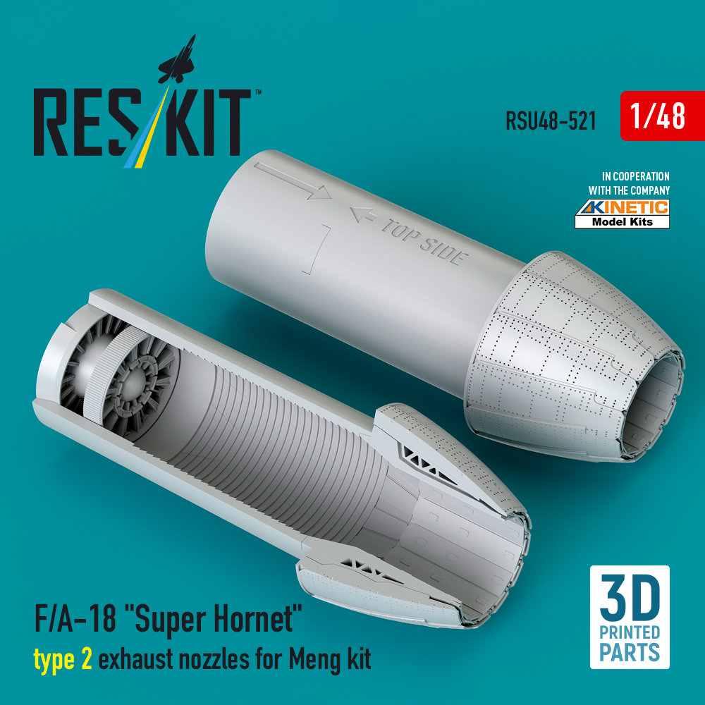 1/48 F/A-18 'Super Hornet' exh.nozzles (MENG) II.