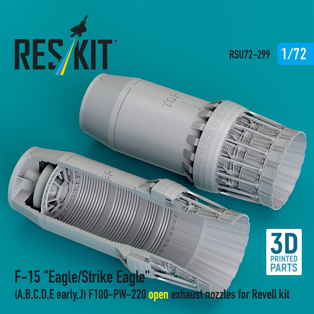 1/72 F-15 A,B,C,D,E,J open exh. nozzles (REV) 