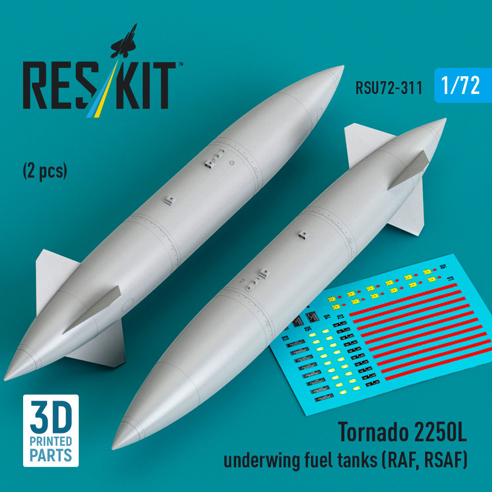 1/72 Tornado 2250L underwing fuel tanks (RAF,RSAF)