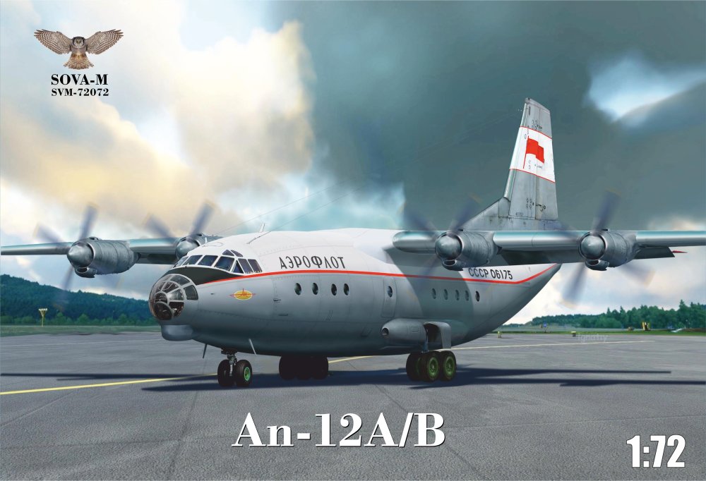 1/72 An-12A/B  turboprop transporter (2x camo)