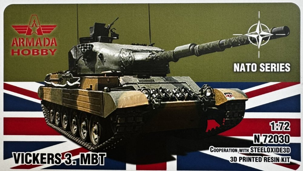 1/72 Vickers 3. MBT (3D printed resin kit)