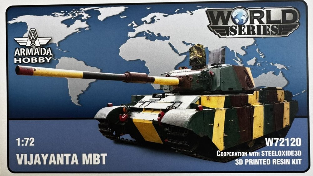 1/72 VIJAYANTA MBT (3D resin printed kit)