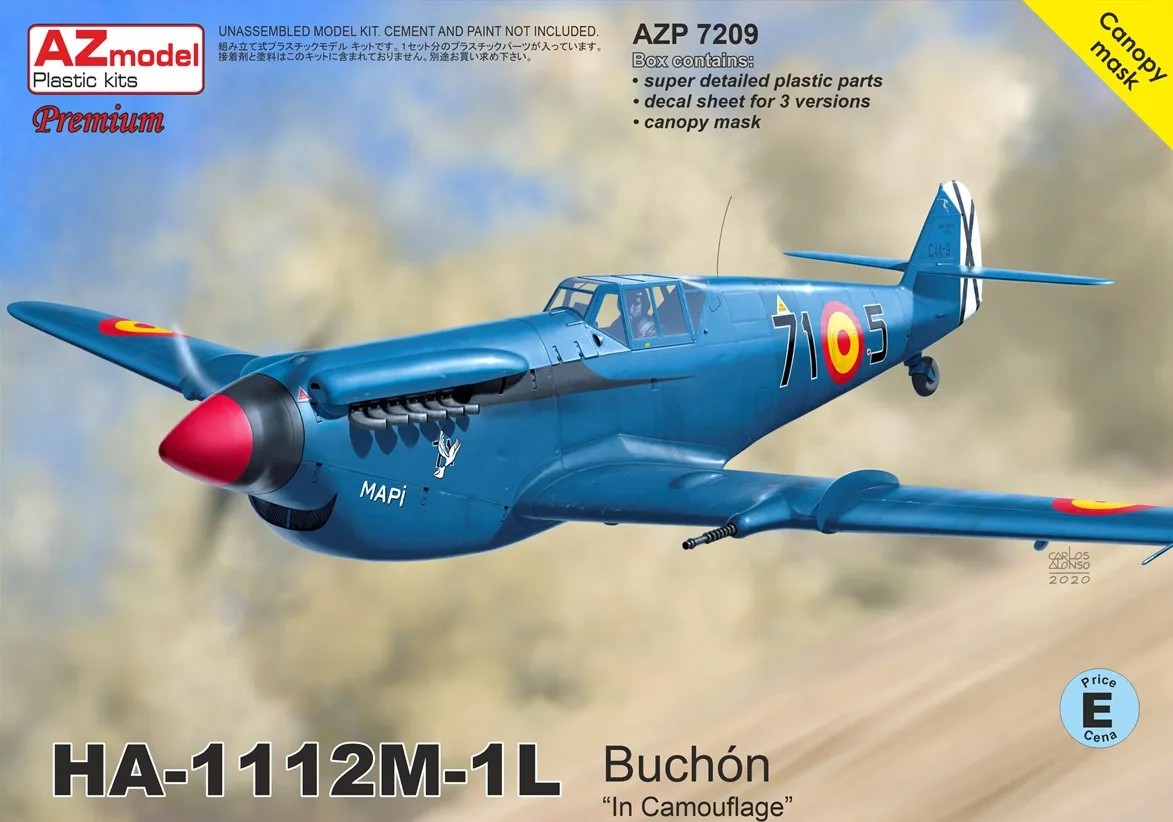 1/72 HA-1112M-1L Buchón (3x camo) PREMIUM