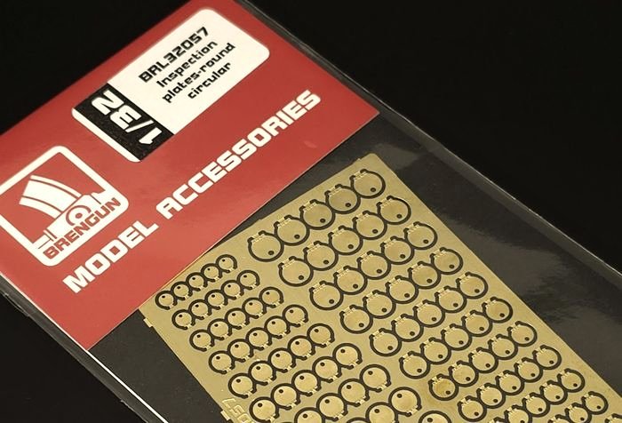 1/32 Inspection plates - round circular (PE set)