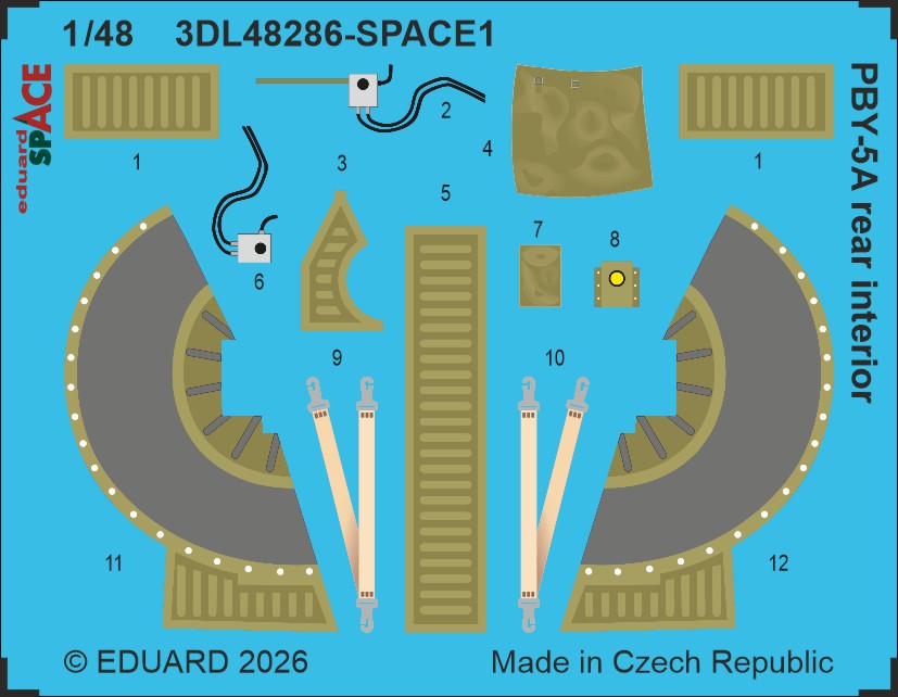 1/48 PBY-5A rear interior SPACE (EDU/REV)