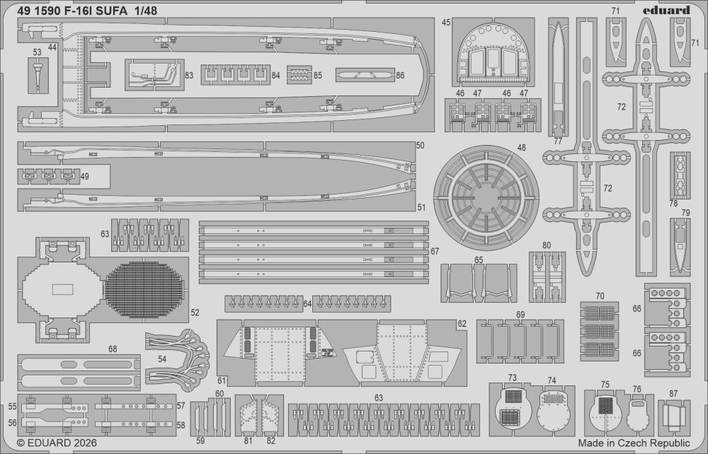 SET F-16I SUFA (KINETIC Gold edition kit)