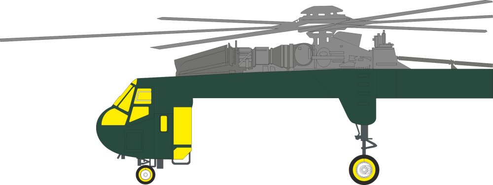 Mask 1/72 CH-54A (ICM)