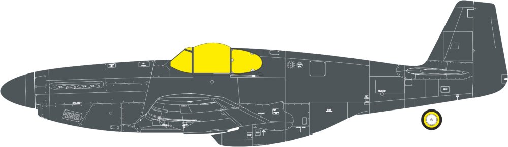Mask 1/32 P-51B Malcolm Hood canopy TFace (EDU)
