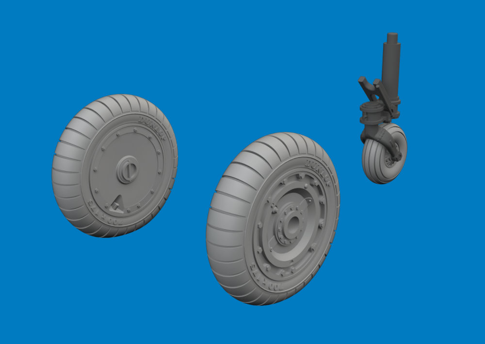BRASSIN 1/48 Fw 190D-9 wheels (MINA)