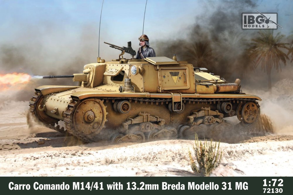 1/72 Carro Comando M14/41 w/ 13.2mm Br.Modello 31