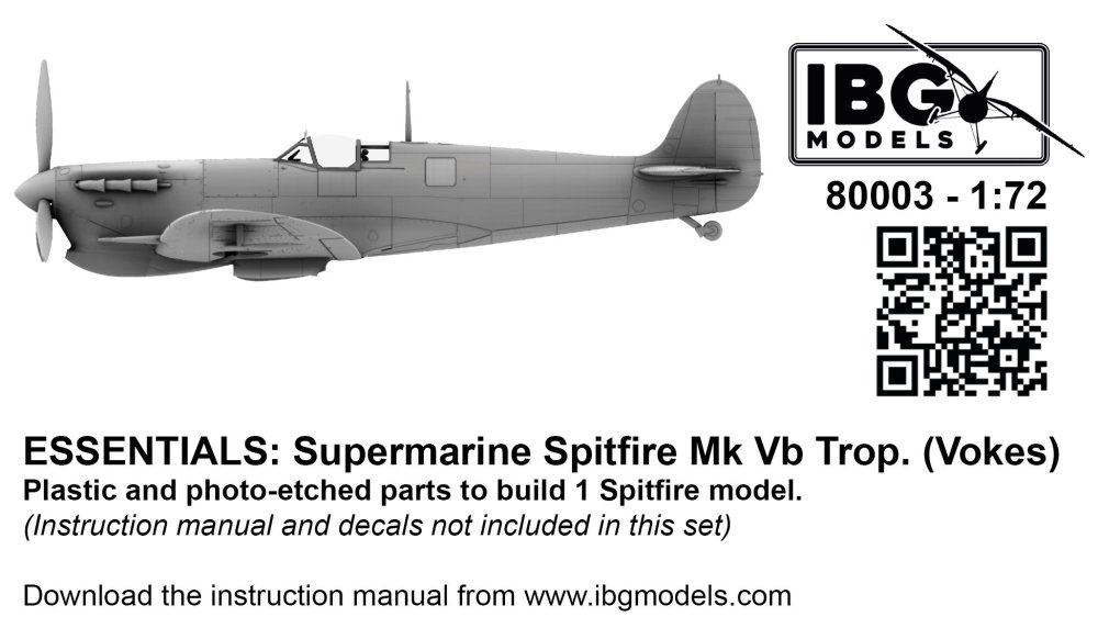 1/72 Spitfire Mk.Vb Trop. Vokes (ESSENTIALS)