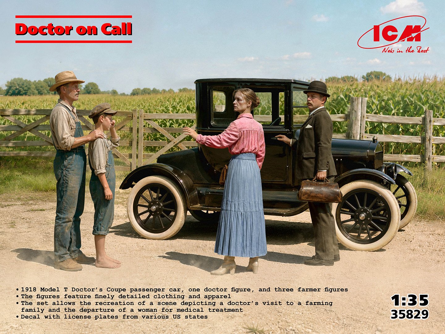 1/35 Doctor on Call (1918 Model T & 4 fig.)