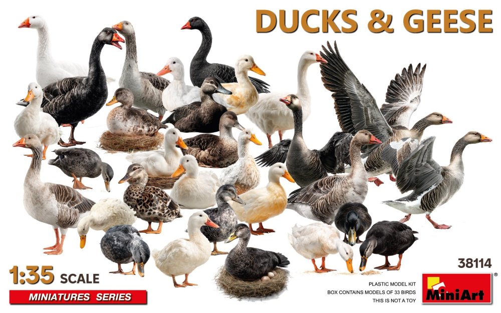 1/35 Ducks & Geese (33 pcs.)