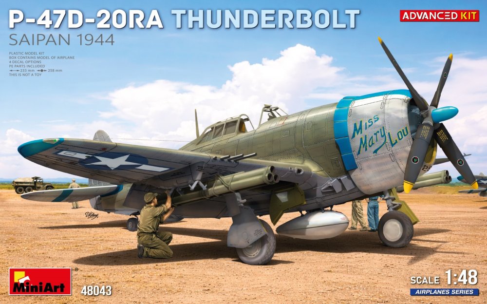 1/48 P-47D-20RA Thunderbolt,Saipan 1944 (ADVANCED)