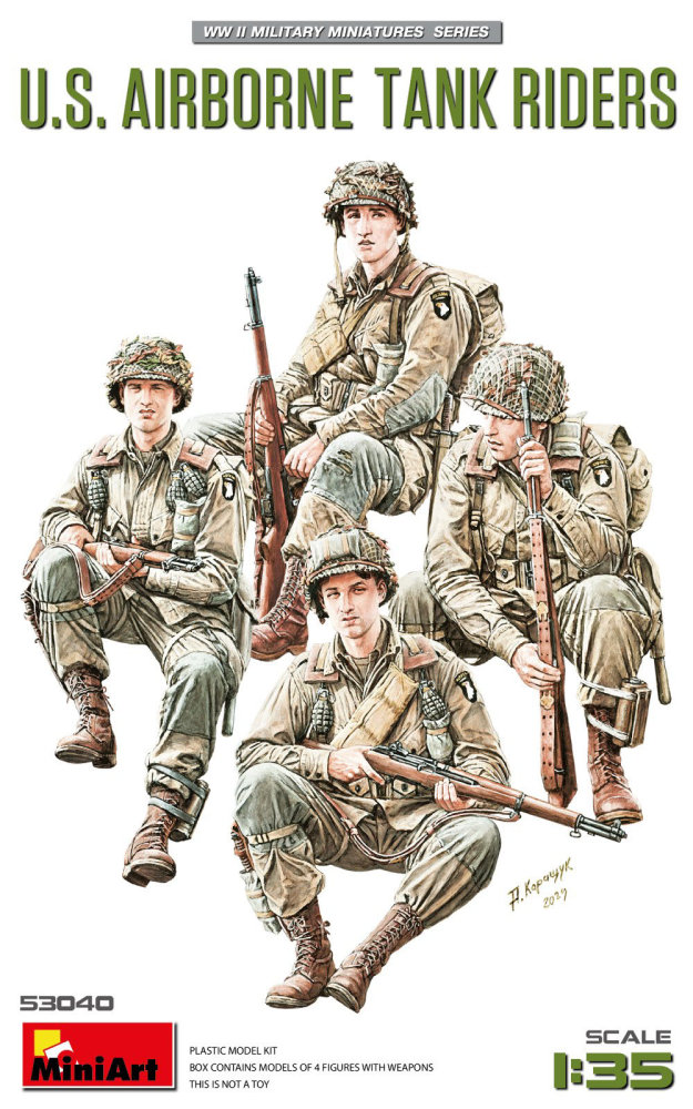 1/35 U.S. Airborne Tank Riders (4 fig.)