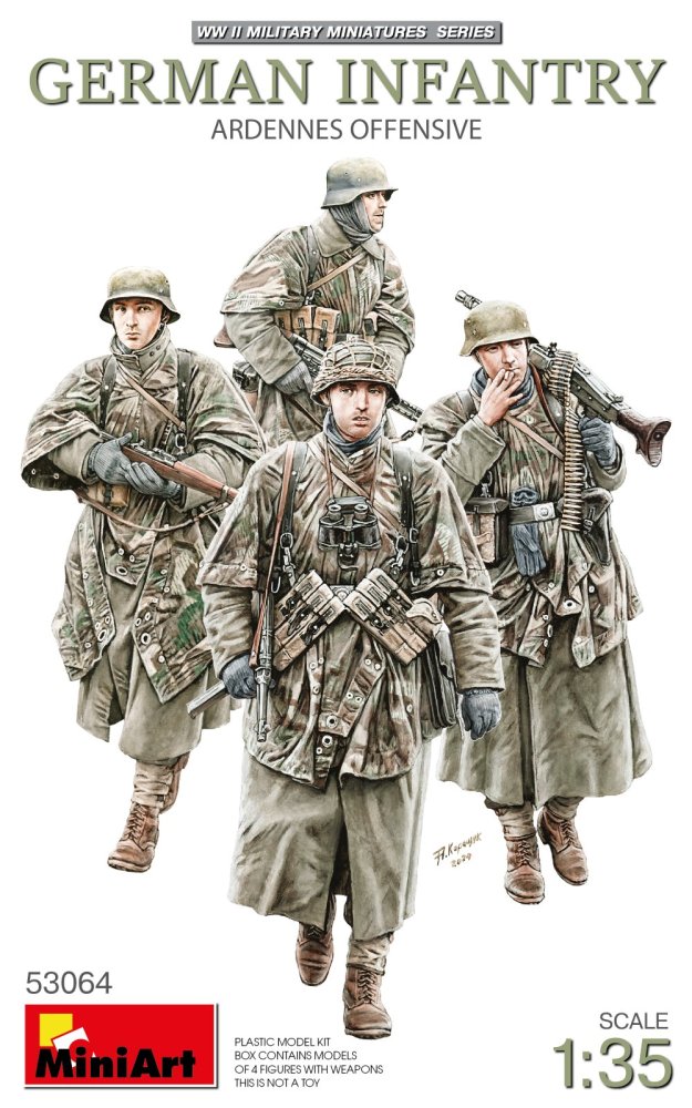 1/35 German Infantry, Ardennes Offensive (4 fig.)