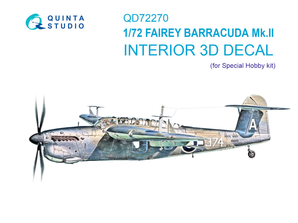 1/72 Fairey Barracuda Mk.I 3D Interior (SP.HOB.)